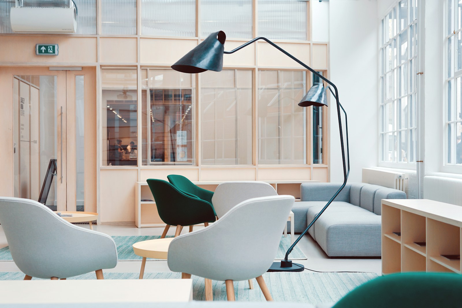 People meeting in a contemporary workspace